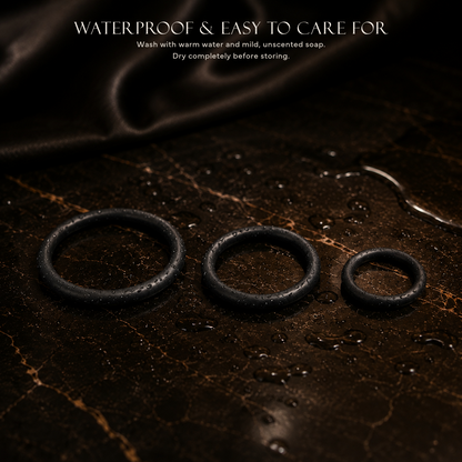The Nocturne Room Silicone Intimacy Ring - Three Pack
